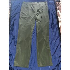 Scrub Star Women's Scrub Uniform Pants Elastic Waist XL Evergreen (army green)